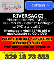RIVERSAGGI AUDIO-VIDEO, NOLEGGIO SISTEMI AUDIO-LUCI