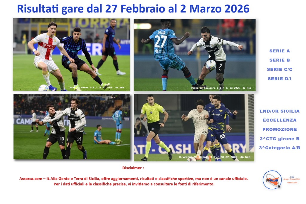 Gare dal 27 Febbraio al 2 Marzo 2026