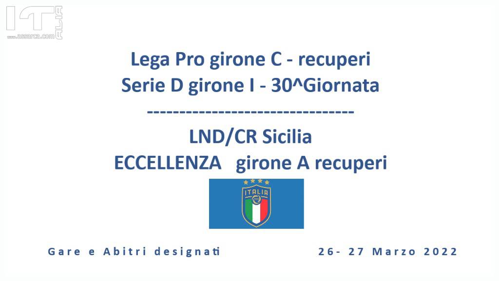 Gare dal 30  al 31  Marzo  2022