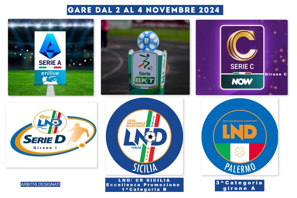 Gare dal 2 al 4 Novembre 2024 