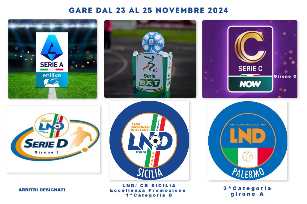 Gare dal  23 AL 25 Novembre 2024