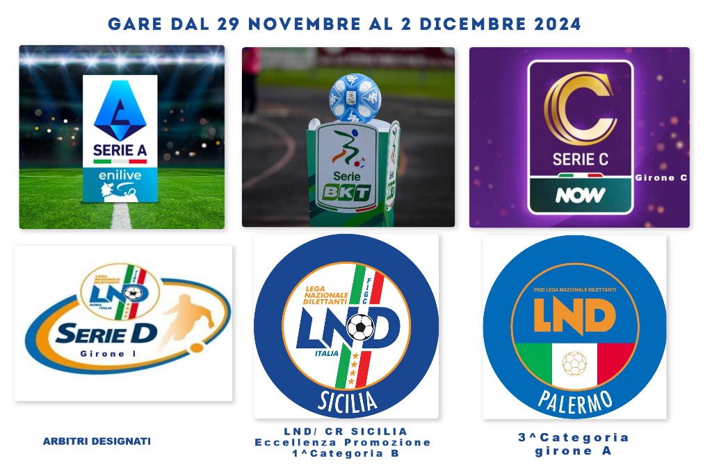 Gare dal 29 Novembre al 2 Dicembre 2024 