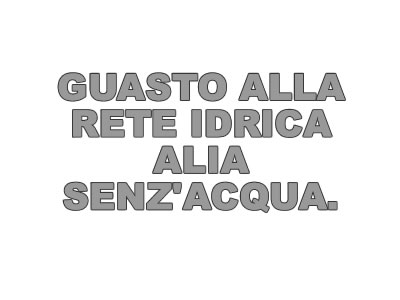 Guasto alla rete idrica Alia senz?acqua
