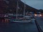 il porto di lipari visto di sera..