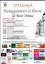 <small>Programma Festeggiamenti in onore di Sant Anna.</small>