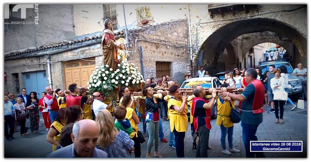 PROCESSIONE SANT`ANNA - ALIA 16 AGOSTO 2018 - ISTANTANEE DA VIDEO -