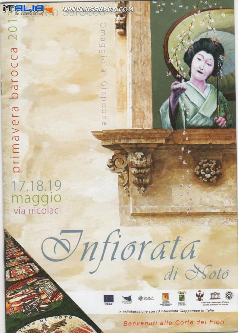 NOTO - INFIORATA 2013 - &QUOT;OMAGGIO AL GIAPPONE&QUOT;