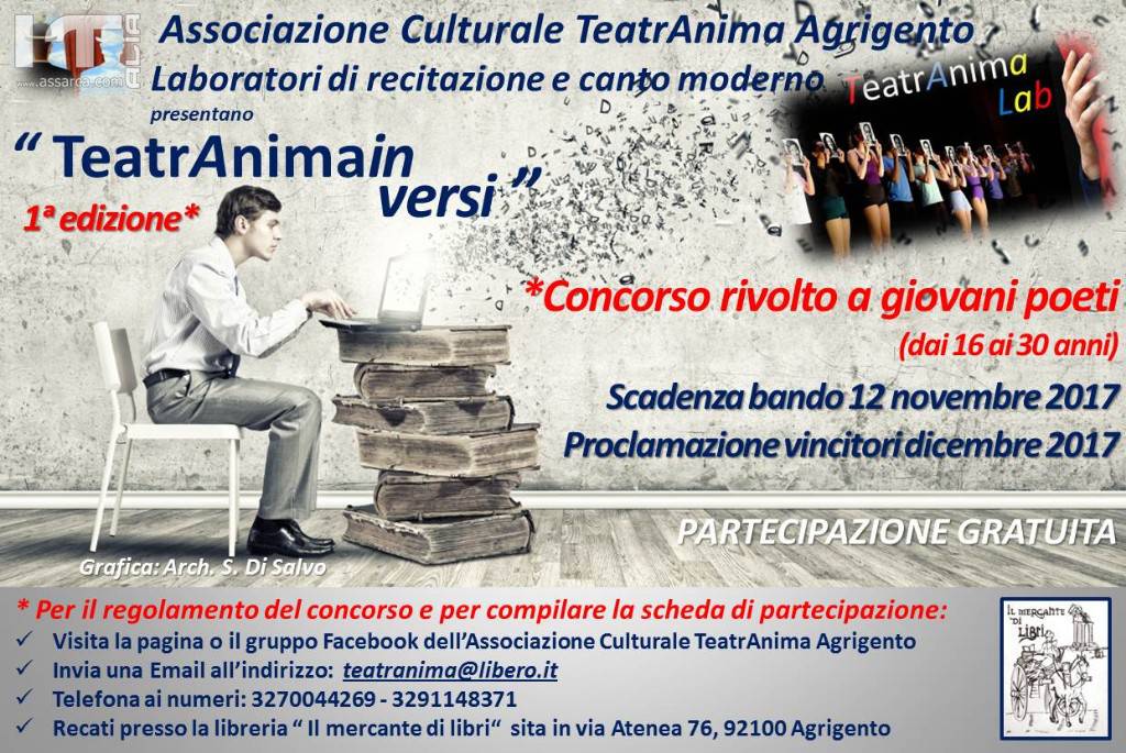 TeatrAnimainversi - Concorso di poesia per giovani autori, 