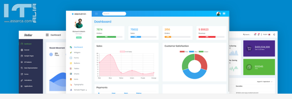 Free and Premium Bootstrap Admin Dashboard Template, 