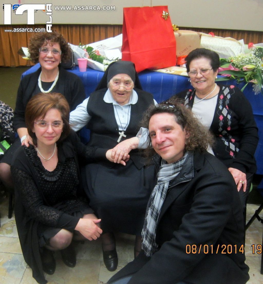 SUOR CELINA COMPIE 100 ANNI - PALERMO 8 GENNAIO 2014, 