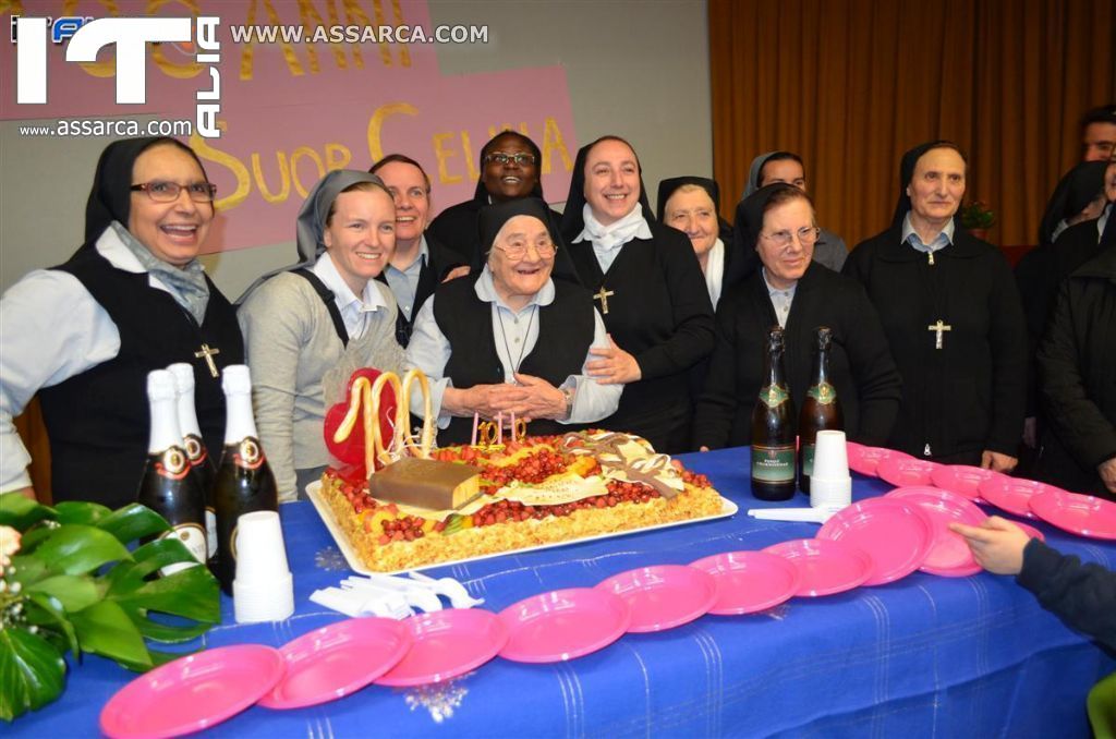 SUOR CELINA COMPIE 100 ANNI - PALERMO 8 GENNAIO 2014, 