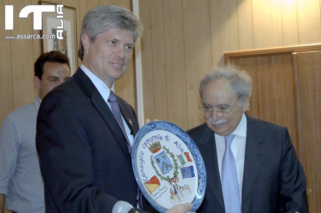 Mr. Ieff Fortenberry, membro del Congresso USA, in visita privata ad Alia (PA), 