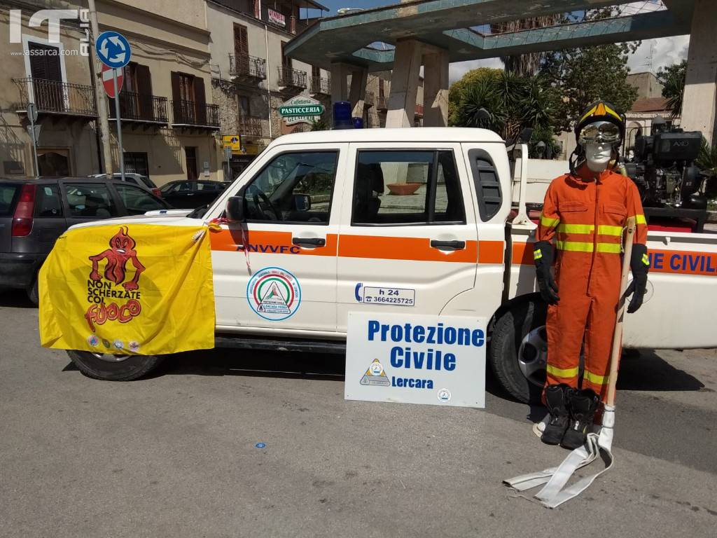 Campagna antincendio a cura dell ` Associazione Nazionale Vigili del Fuoco in Concedo Di Lercara Friddi.