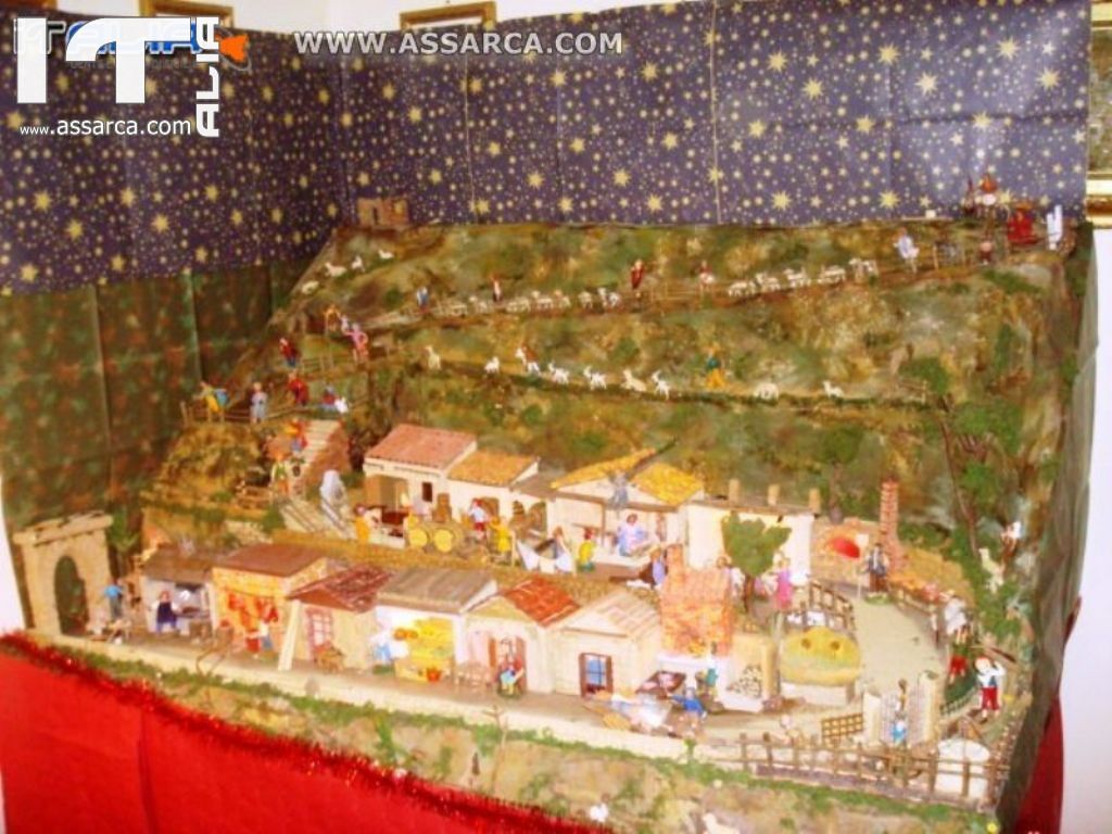 PRESEPE ARTIGIANALE REALIZZATO DALL`ARTISTA SALVO D`AGOSTINO - NATALE 2012 .