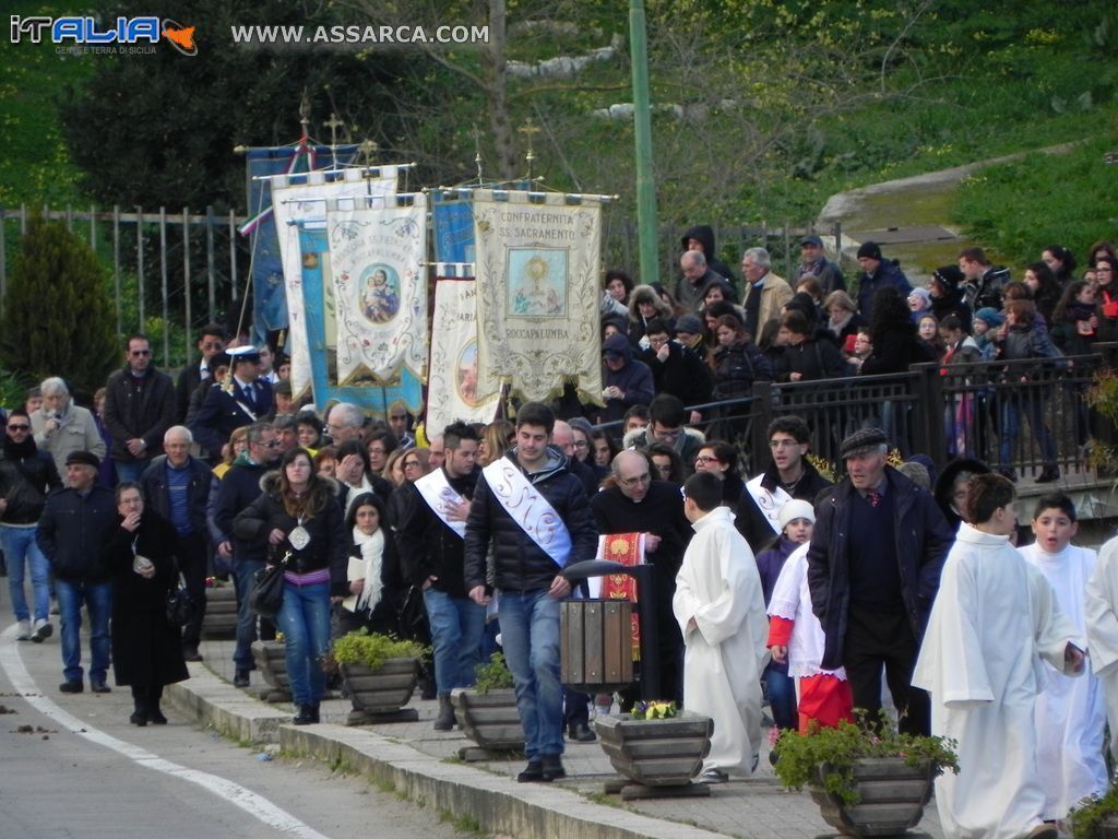 ACCOGLIENZA DEL CORPO DI SANTA MARIA GORETTI A ROCCAPALUMBA  24/02/2014