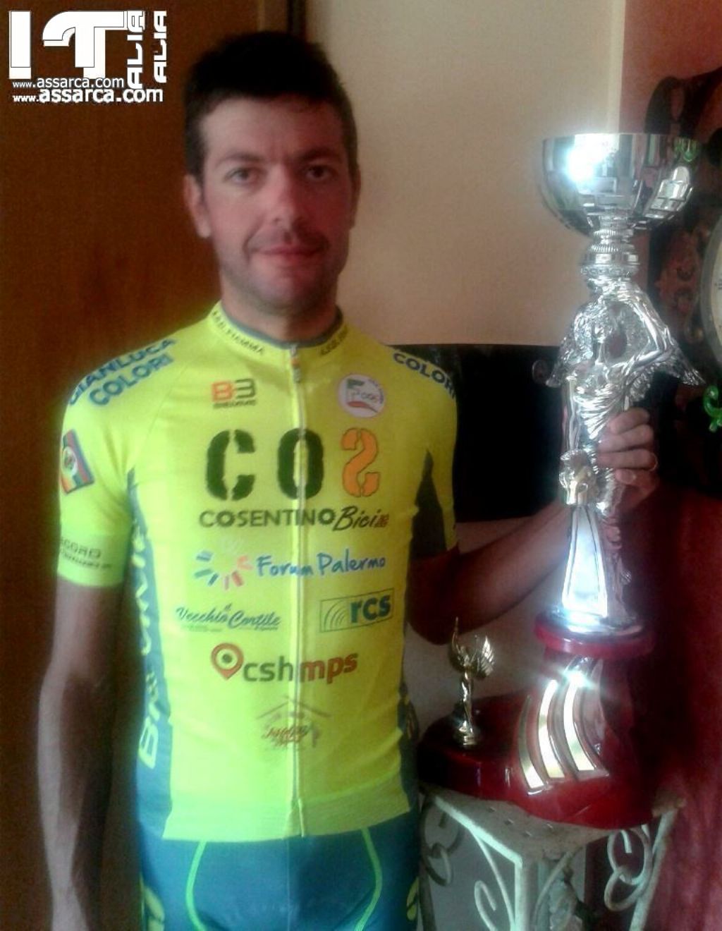 L`atleta Aldo Barbera della A.S.D. Fiamma si aggiudica il primo posto assoluto nell`ultima gara del campionato ciclistico amatoriale siciliano, conquistando la vittoria sul "Monte Pellegrino".