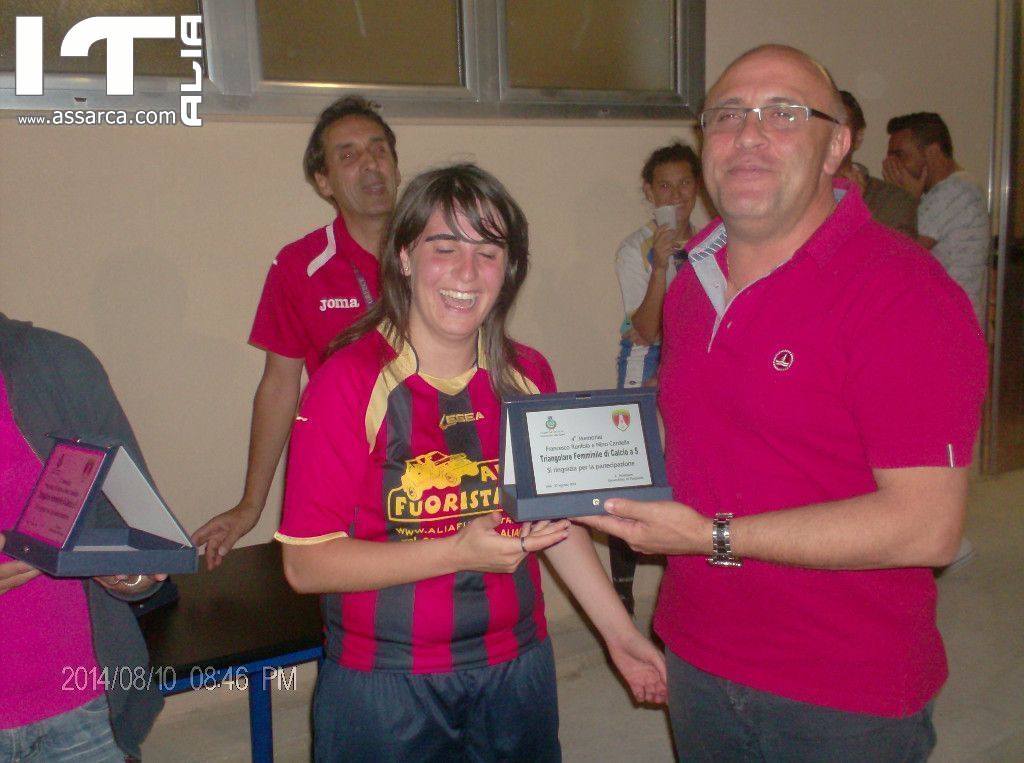 Memorial "Runfola-Cardella" TRIANGOLARE FEMMINILE CALCIO A 5 TRA USD PRO ALIA-MARINEO-ROCCAPALUMBA., 