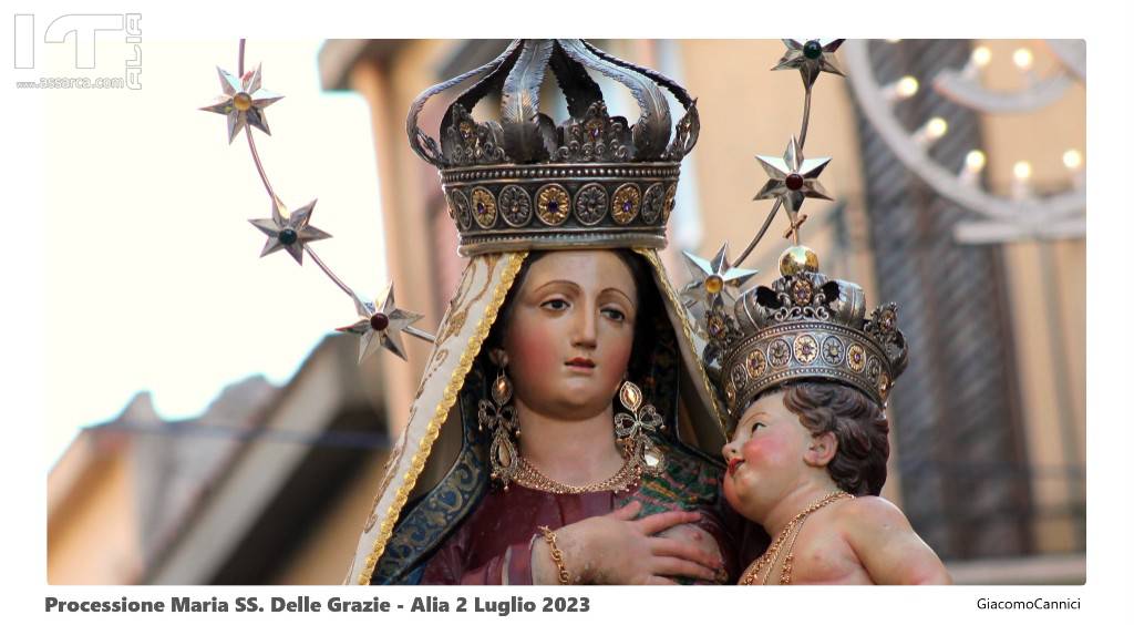 PROCESSIONE MADONNA DELLE GRAZIE - ALIA 2 LUGLIO 2023  (FOTO)