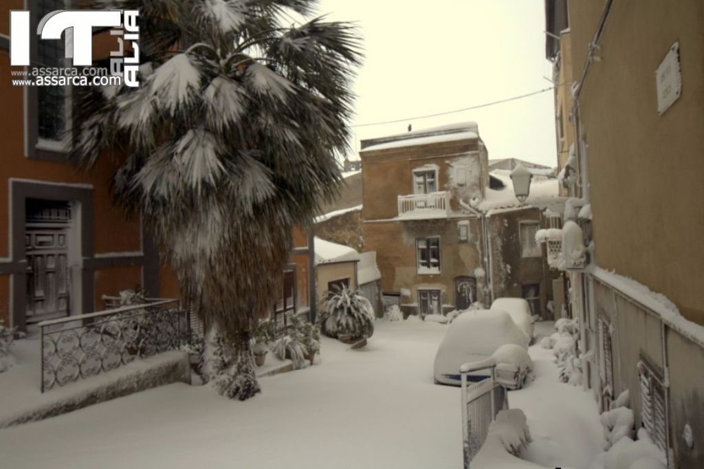 6 Gennaio 2017,la neve ad Alia,da un altro punto di vista,zona Rabatello., 