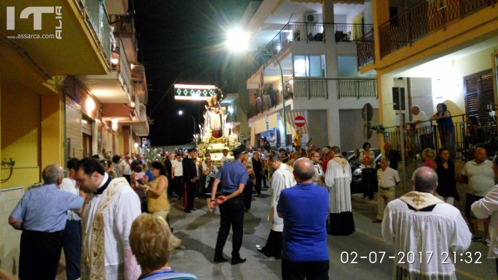 2 LUGLIO 2017, ISOLA DELLE FEMMINE FESTEGGIA LA SUA PATRONA, LA MADONNA DELLE GRAZIE