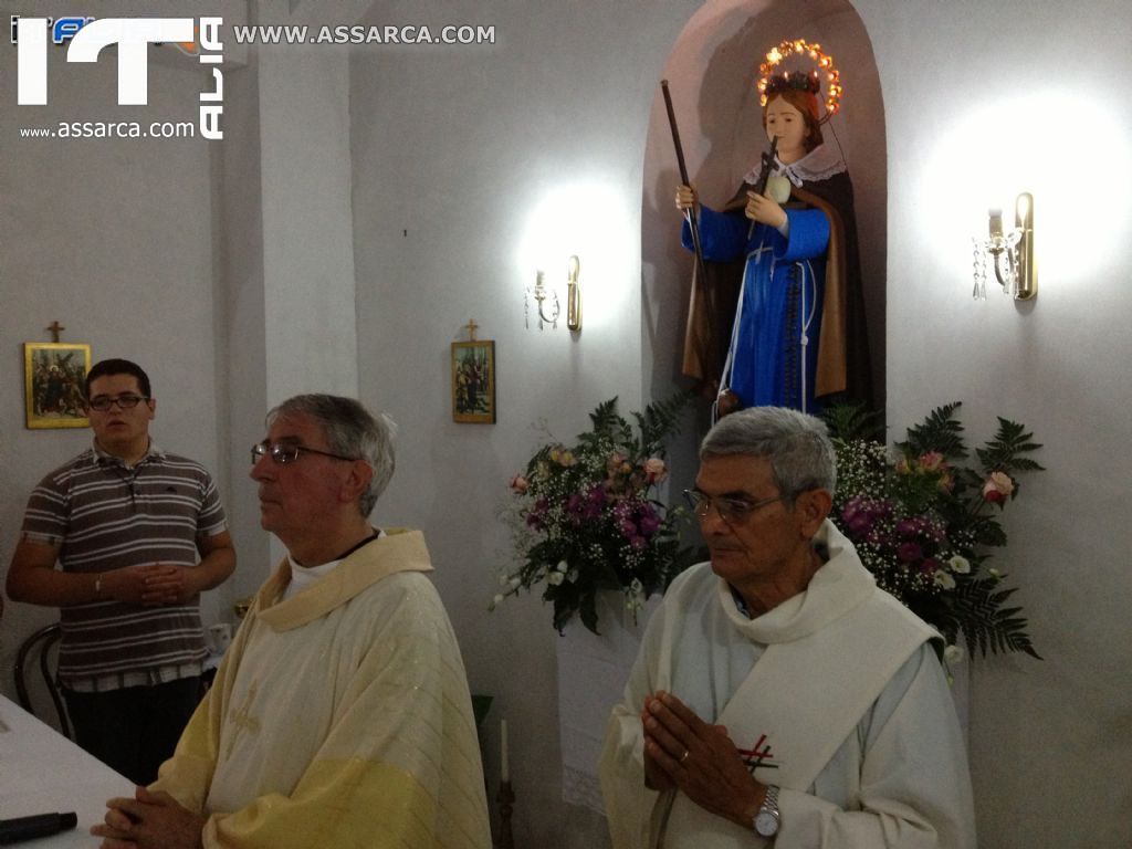 CELEBRAZIONE EUCARISTICA PRESSO CHIESETTA DI SANTA ROSALIA (LA NICA) ALIA 14-09-2013