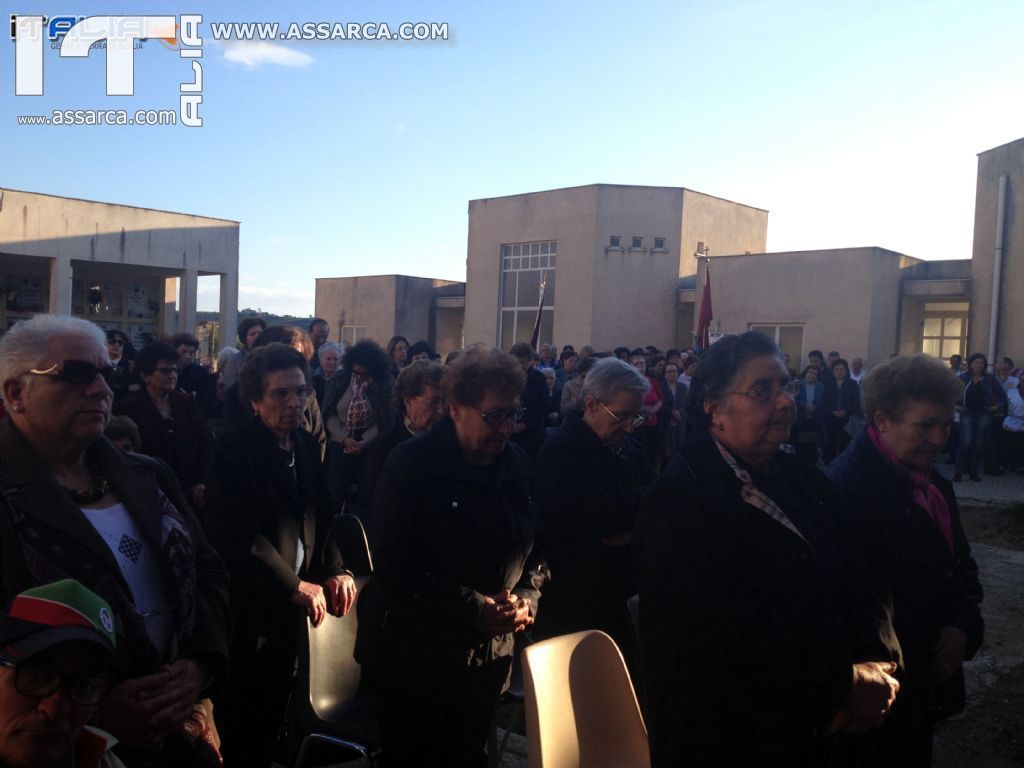 COMMEMORAZIONE DEI FEDELI DEFUNTI:CELEBRAZIONE EUCARISTICA AL CIMITERO ALIA, 2  NOVEMBRE 2013