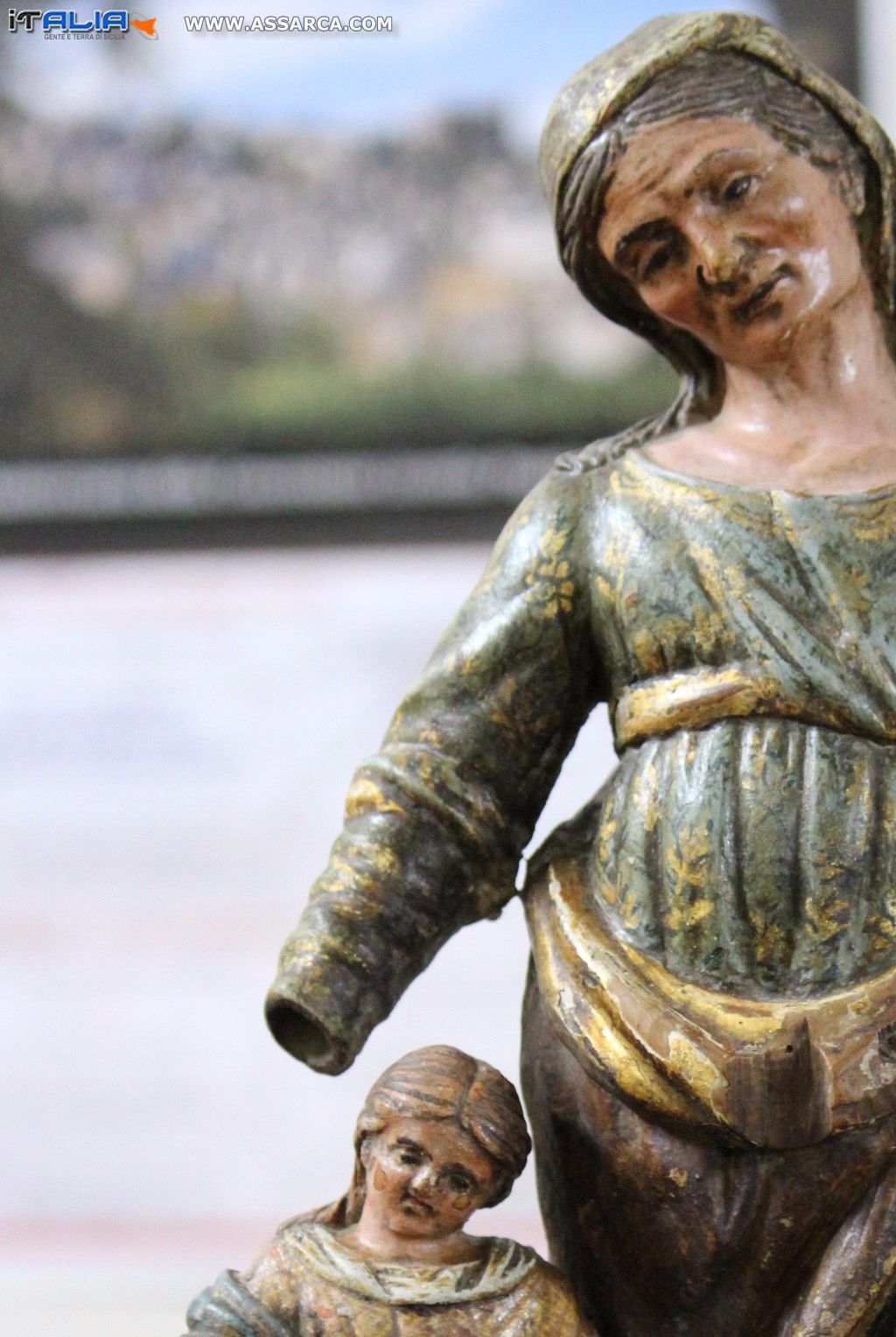 Statua di Sant`Anna restaurata dalla nostra concittadina Calogera Gattuso