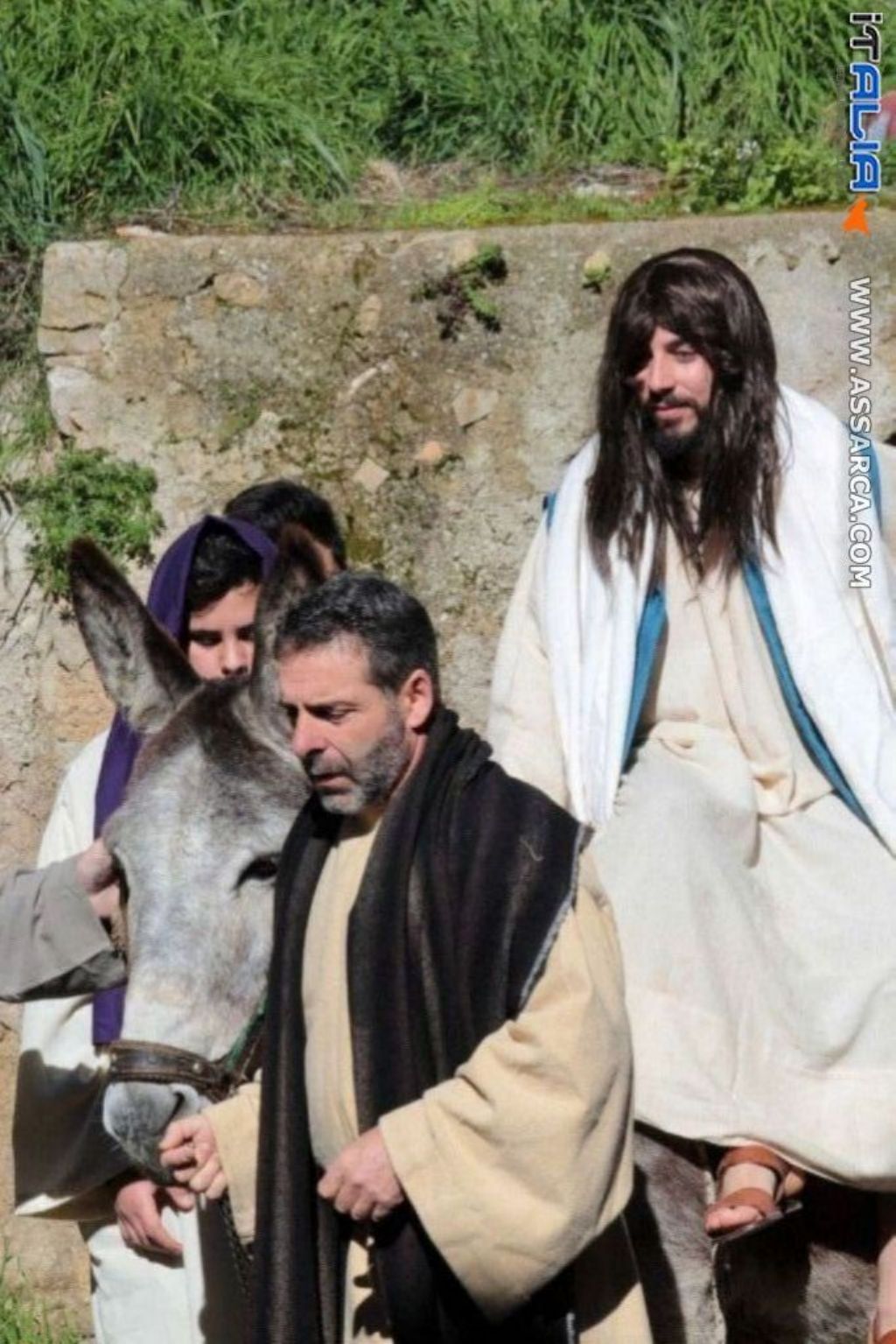 Immagini del film di Gesù,girate a Marcatobianco