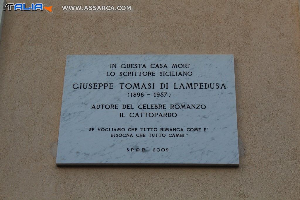 119 ANNIVERSARIO DELLA NASCITA DI GIUSEPPE TOMASI DI LAMPEDUSA