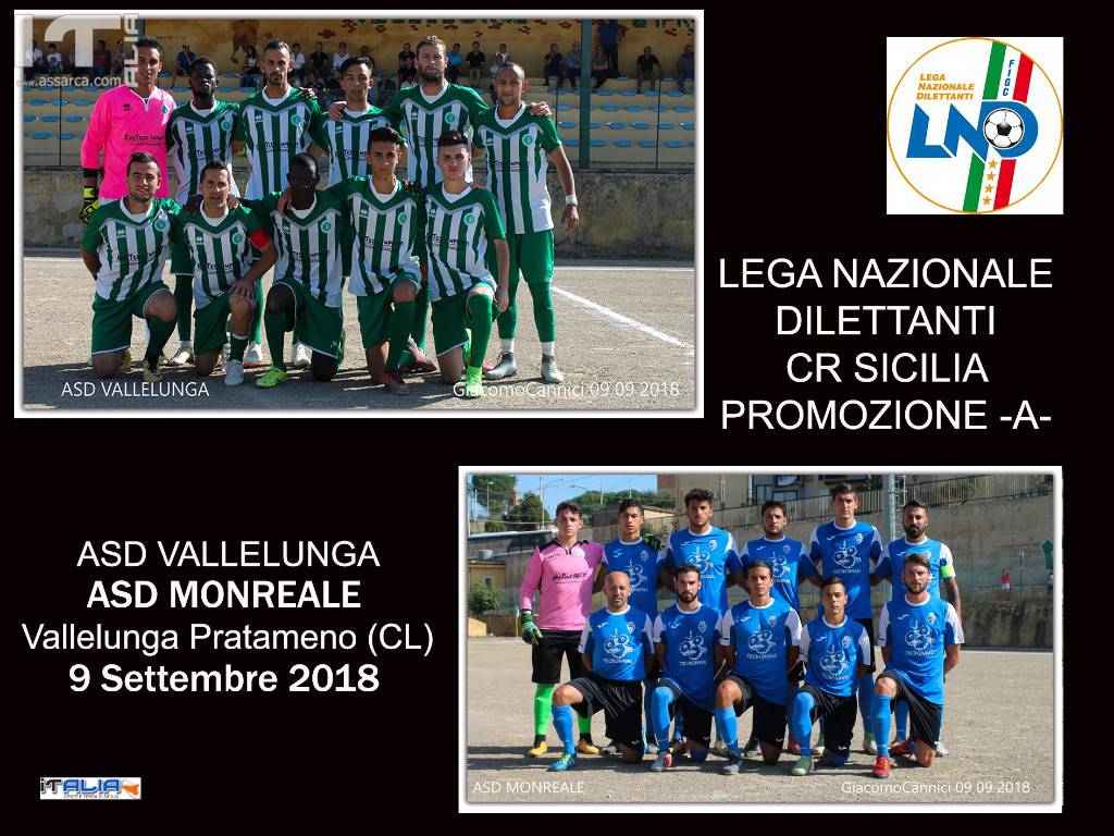 ASD VALLELUNGA - 3 CALCIATORI ESPULSI - 2 DIRIGENTI ALLONTANATI - VINCE IL MONREALE 1 - 0