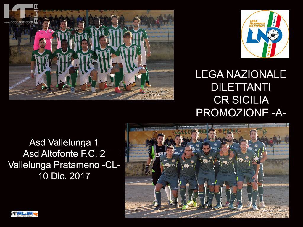 L`ASD  ALTOFONTE FC  VINCE A VALLELUNGA CON QUEL PIZZICO DI ESPERIENZA IN PI