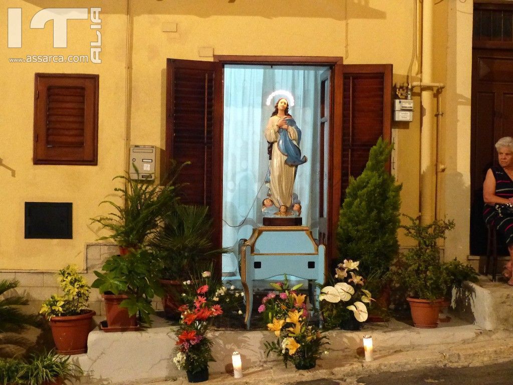 QUINDICINA DELL` ASSUNTA -  11 /AGOSTO /2014  PRESSO LA CASA DI  " LINA BLANDA " IN VIA SAGONA.