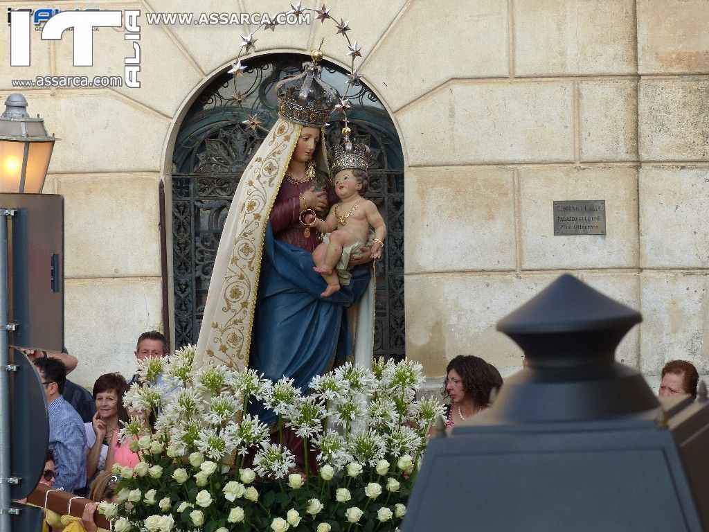 ALIA 02 LUGLIO 2015 - FESTA DELLA MADONNA DELLE GRAZIE  - MOMENTI DELLA PROCESSIONE .