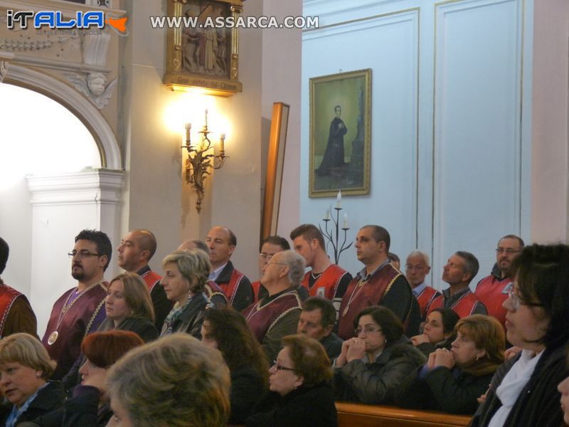 CENA DEI CONFRATI DI SAN GIUSEPPE  E FUNZIONE DEL GIOVED SANTO 2012