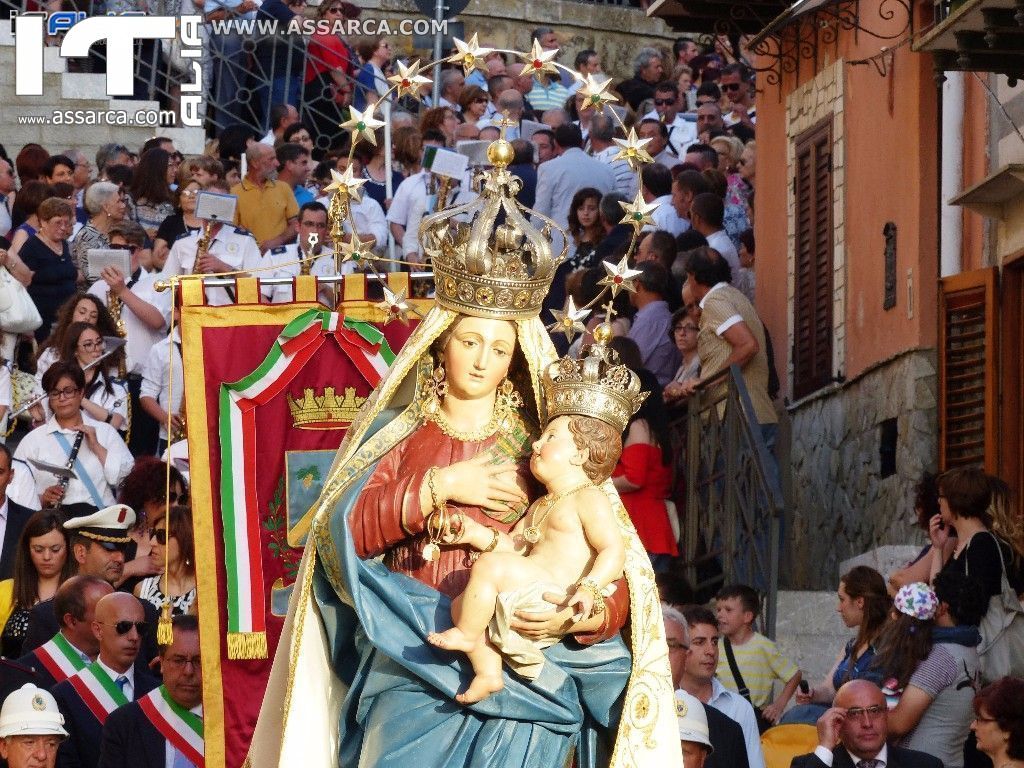 PROCESSIONE CON IL SIMULACRO DI MARIA SANTISSIMA DI TUTTE LE GRAZIE - ALIA 02 LUGLIO 2016 -