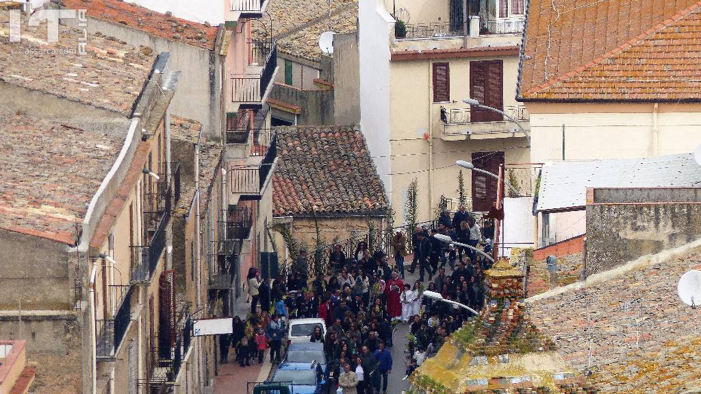 BENEDIZIONE  E PROCESSIONE DELLA DOMENICA DELLE PALME- 09 APRILE 2017
(RIPRESE DALL`ALTO)