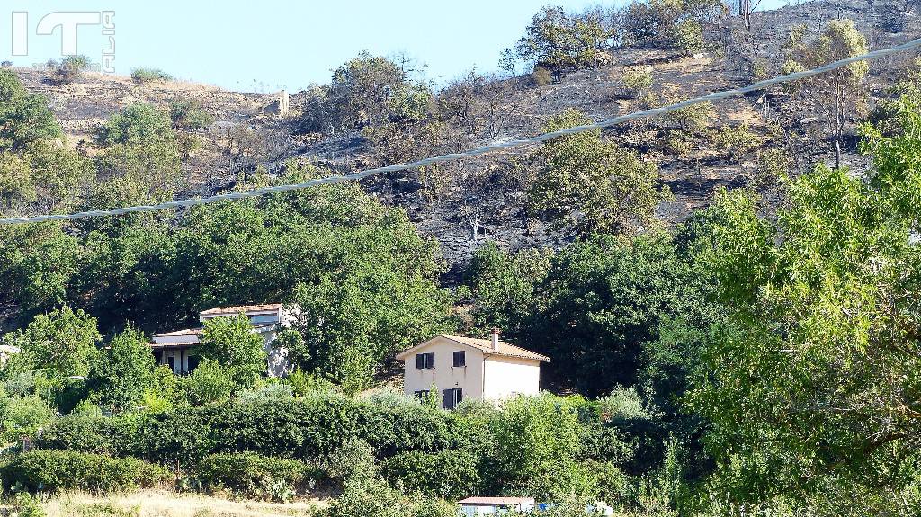  Il territorio Aliese  devastato da un incendio di vaste proporzioni., 