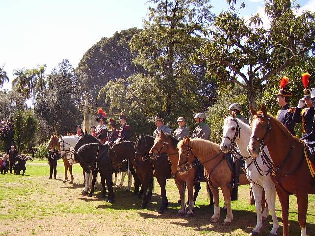Cavalli, cavalieri e carrozze d`epoca, qualche anno fa a Villa Trabia a Palermo, 