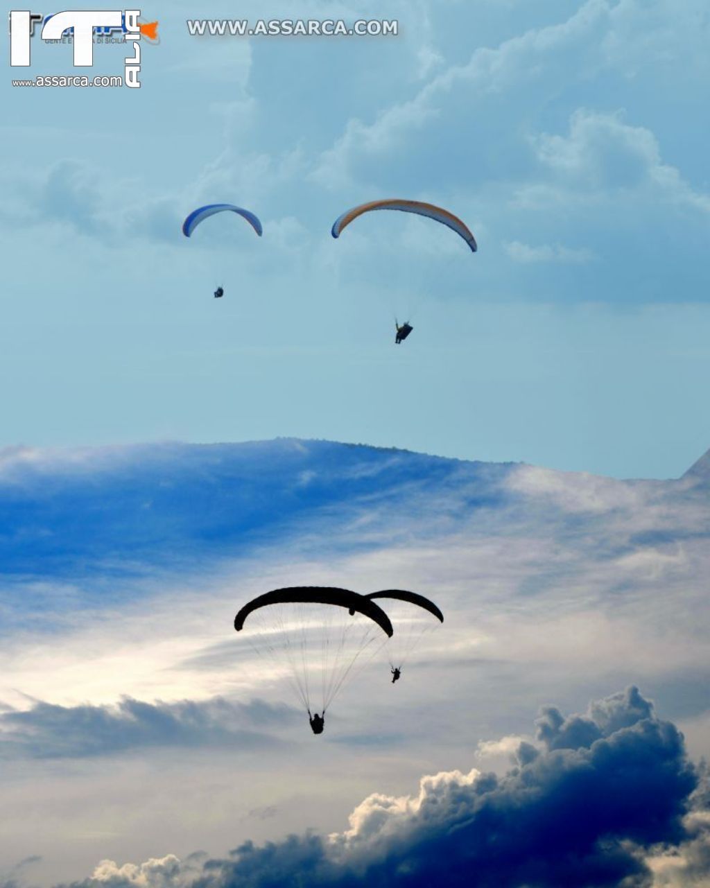 TREVIGNANO ROMANO SUL LAGO DI BRACCIANO: ADATTO PER PARAPENDIO CAUSA  LE CORRENTE ASCENSIONALI.