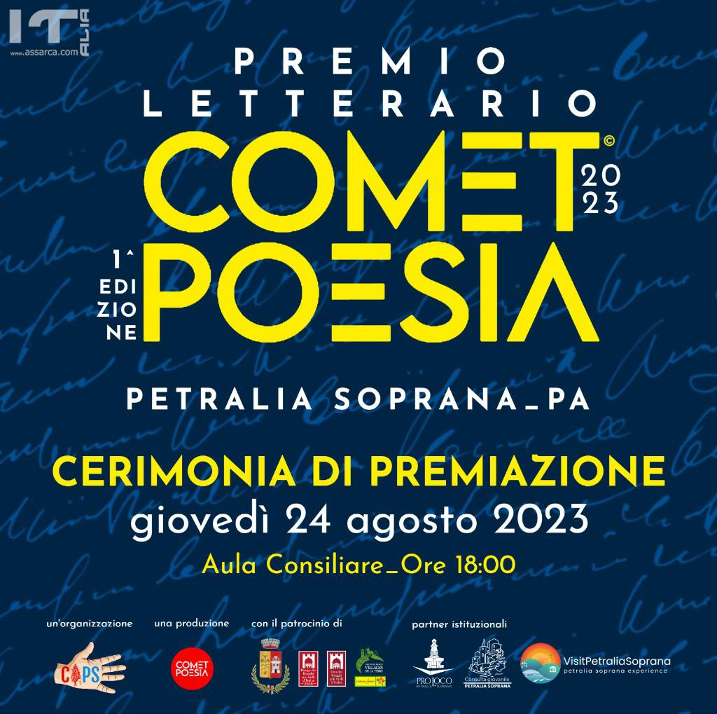 A PETRALIA SOPRANA LA SETTIMA EDIZIONE DEL FESTIVAL COMET POESIA