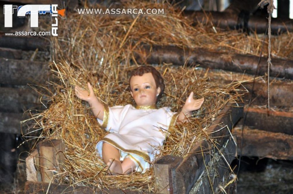 PRESEPIO A TREVIGNANO ROMANO IN RIVA AL LAGO DI BRACCIANO.