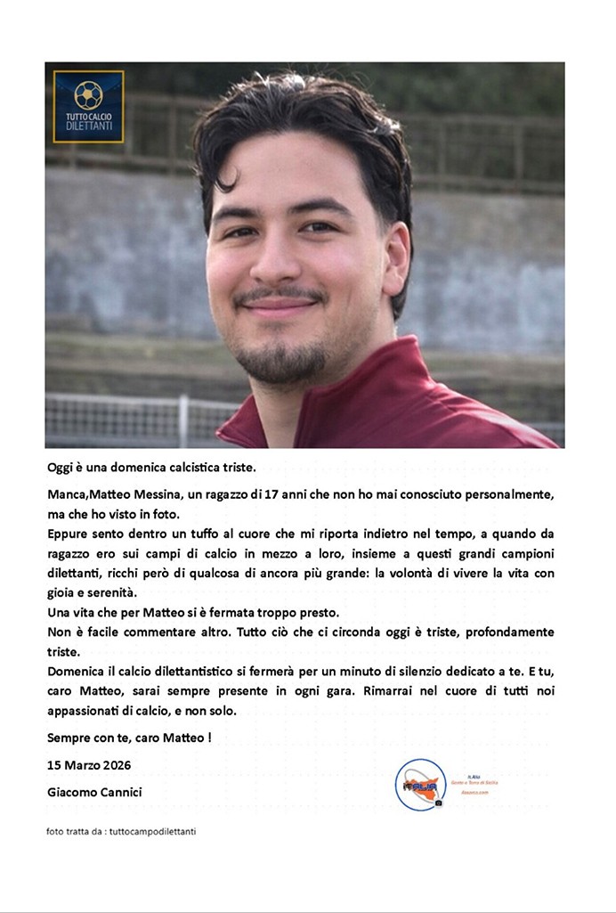 GARE DAL 13 AL 16 MARZO 2026