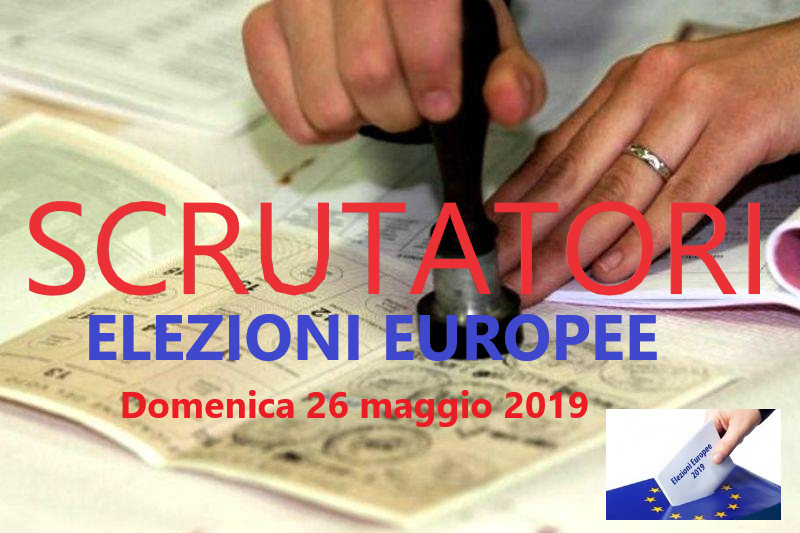 ESTRATTI GLI SCRUTATORI PER LE ELEZIONI EUROPEE DEL 26 MAGGIO 2019.
