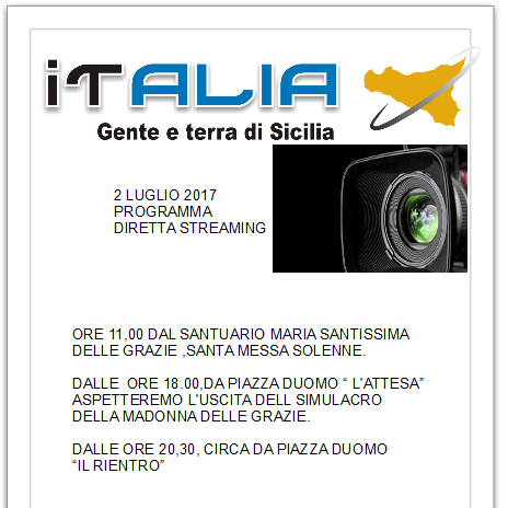 Programma diretta streaming, 