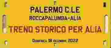 Treno storico per Alia.
Stazione di Roccapalumba Alia - 
18/12/2022 -