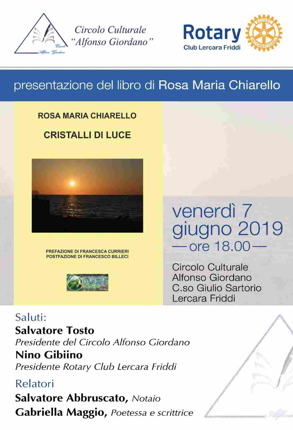 Presentazione Silloge Cristalli di Luce