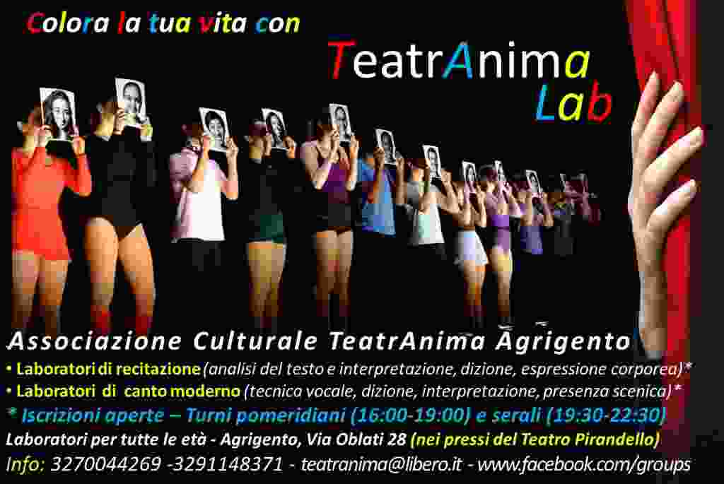 TeatrAnimalab Agrigento - Laboratori di recitazione e canto moderno