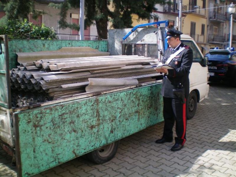 Pioppo (PA) Arrestati dai Carabinieri per trasporto no autorizzato di eternit
