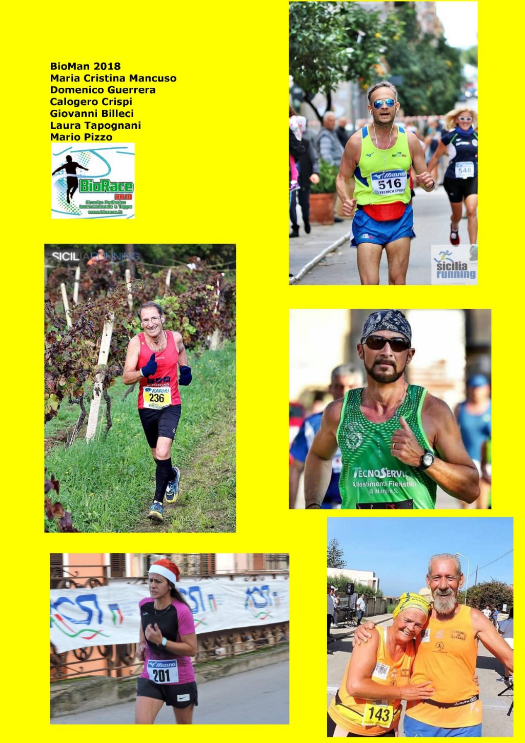 Podismo: Classifica finale Campionato BioRace Trofeo ECP Pegaso Abacus/Per…Correre 2018 ecco i nomi dei premiati.
