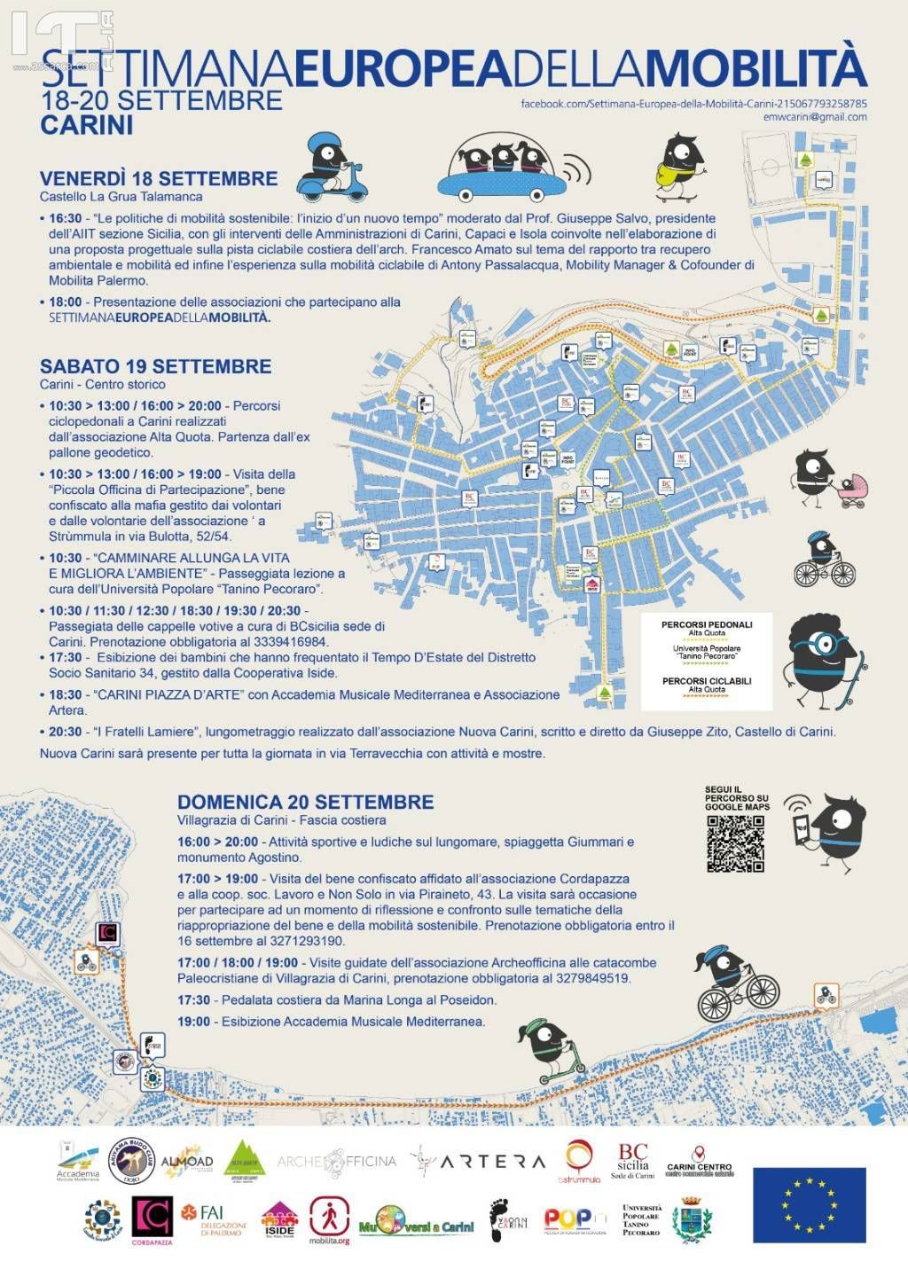 Carini: BCsicilia partecipa alla Settimana Europea della Mobilità con la visita guidata alla edicole votive della città.
